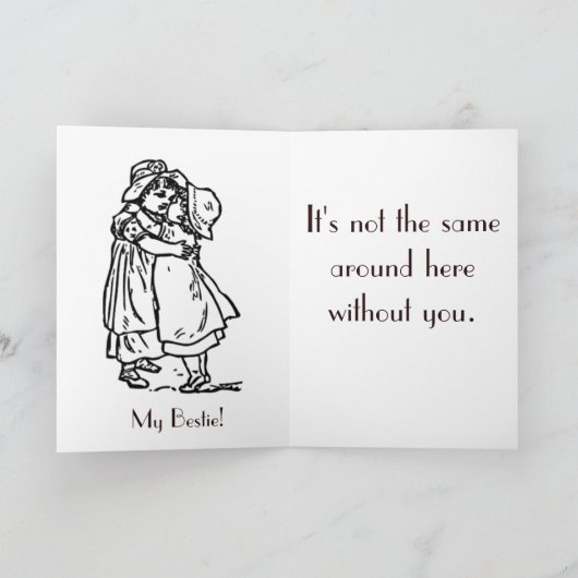 Ik mis je! kaart (Binnen)