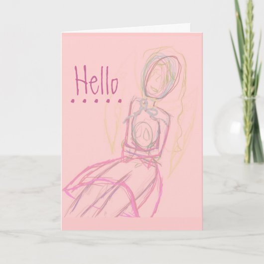 Ik mis je kaart in roze (Voorkant)