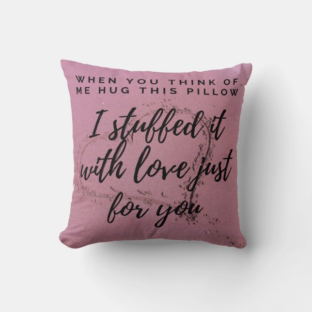 Ik mis je knuffel. kussen (Voorkant)