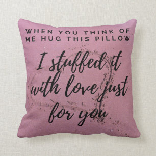 Ik mis je knuffel. kussen