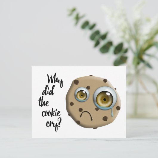 Ik mis je koekjesgrapje briefkaart (Staand voorkant)