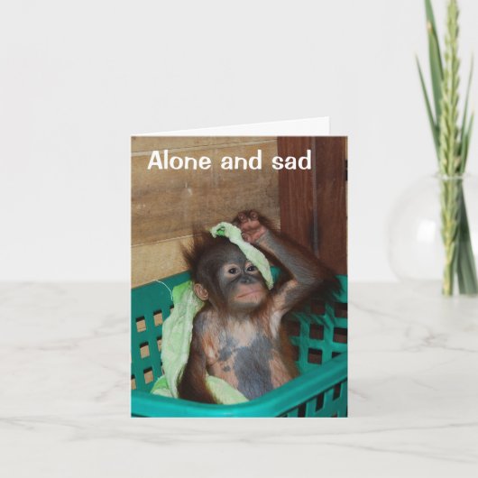 Ik mis je kus en make-up kaart (Voorkant)