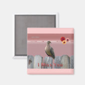 Ik mis je liefdesduif magneet (Voorkant / Achterkant)