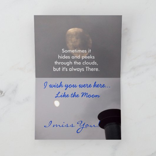 Ik mis je (maankaart) kaart (Binnen)