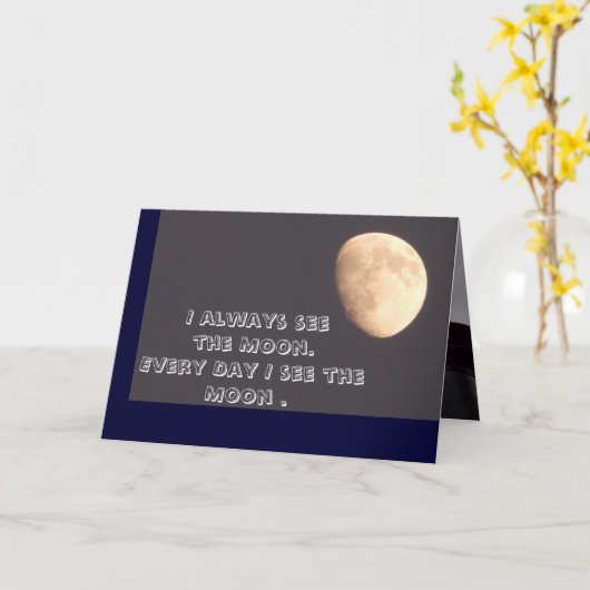 Ik mis je (maankaart) kaart (Gele Bloem)