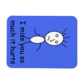 'Ik mis je' magneet (Horizontaal)