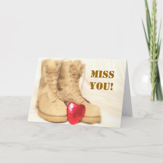 Ik mis je militaire gevechtsschoenen kaart (Voorkant)