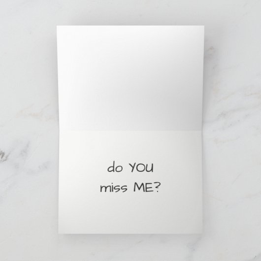 ‘IK MIS JE’, ‘MIS JE MIJ’ KAART (Binnen)