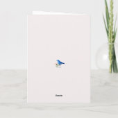Ik mis je, Modern, elegant, roos. Kaart (Achterkant)