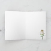 Ik mis je, Modern, elegant, roos. Kaart (Binnen)