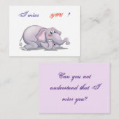 Ik mis je notitiekaartje (Voorkant / Achterkant)