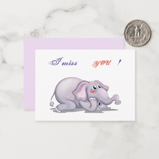 Ik mis je notitiekaartje (Voorkant / Achterkant in situ)