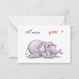 Ik mis je notitiekaartje