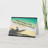 Ik mis je op Vaderdag wenskaart Kaart (Voorkant)