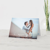 Ik mis je Persoonlijke Fotokaart