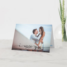 Ik mis je Persoonlijke Fotokaart Kaart