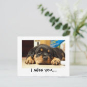 Ik mis je pubby briefkaart (Staand voorkant)