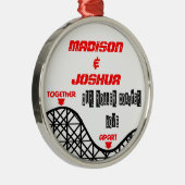 Ik mis je roller Onderzetter Metalen Ornament (Rechts)