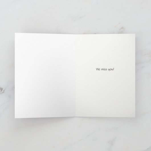 Ik mis je Schattigee hond en kat in het raam Kaart (Binnen)