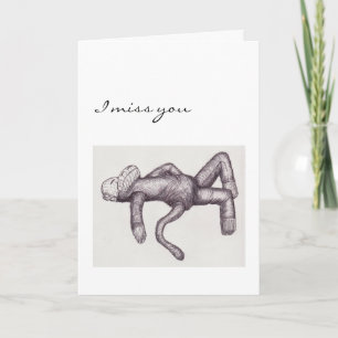 Ik mis je sok aap kaart