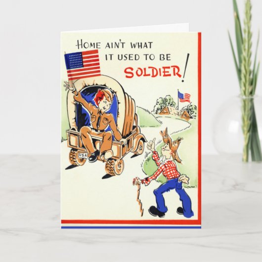 Ik mis je soldaat Kaart (Voorkant)