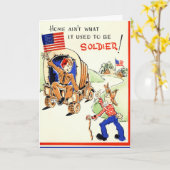 Ik mis je soldaat Kaart (Gele Bloem)