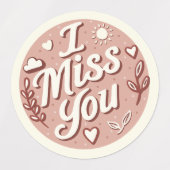 Ik mis je Stickers (Design 2)