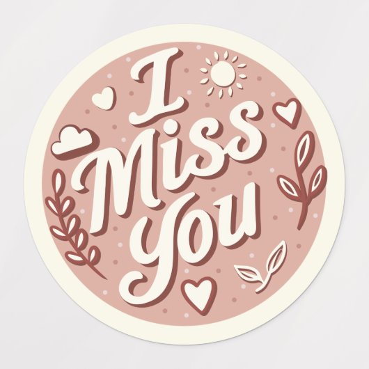 Ik mis je Stickers (Design 1)