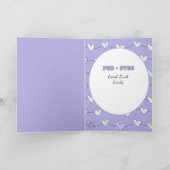 Ik mis je trieste Cat Cartoon Grappig Gezegde Kaart (Binnen)