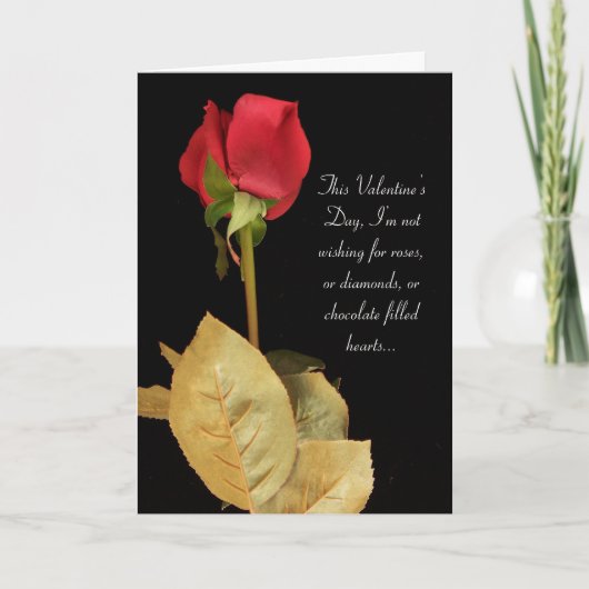 Ik mis je, Valentijnsdag Feestdagen Kaart (Voorkant)