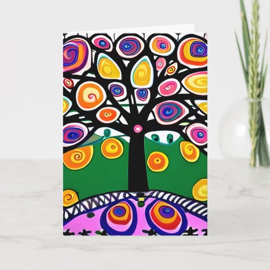 Ik mis je | Waanzinnige kunst Kaart (Voorkant)