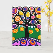 Ik mis je | Waanzinnige kunst Kaart (Gele Bloem)