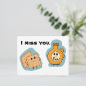 Ik mis je wafels en stroop. briefkaart (Staand voorkant)