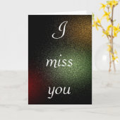 Ik mis je - Wenskaart Kaart (Gele Bloem)