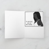 Ik mis je, wenskaart. kaart (Binnen)