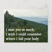 Ik mis je zo... briefkaart (Voorkant)