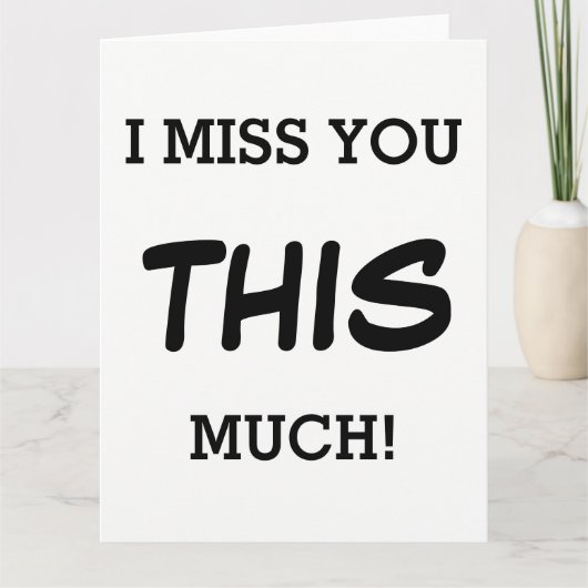 Ik mis je zo erg! - Ik mis je Kaart (Voorkant)
