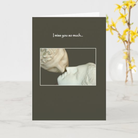 Ik mis je zo erg kaart (Gele Bloem)