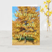 Ik mis je zo erg, mijn liefde! kaart (Gele Bloem)