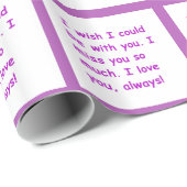 Ik mis je zo veel liefde die je altijd zou willen  cadeaupapier (Rol Hoek)
