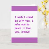 Ik mis je zo veel liefde die je altijd zou willen  kaart (Gele Bloem)