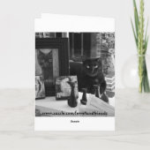 Ik mis je zwarte kat Kaart (Achterkant)