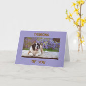 *IK MIS JOU/DENK OOK AAN JOU* KAART (Gele Bloem)