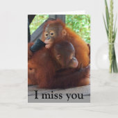 Ik mis jou en je knuffels Kaart (Voorkant)