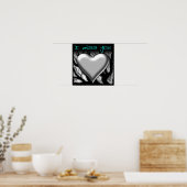 Ik Mis Jou Hart Poster (Keuken)