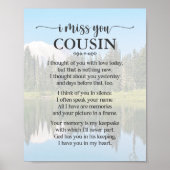 Ik Mis Jou Neef Gedicht Poster (Voorkant)