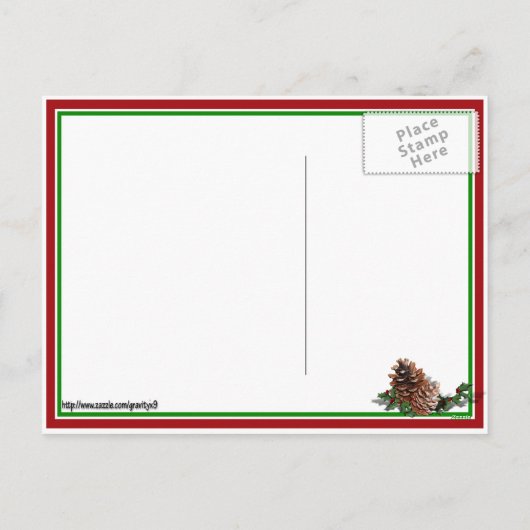 Ik mis jou ook sms, in Half of Heart Christmas Feestdagenkaart (Achterkant)