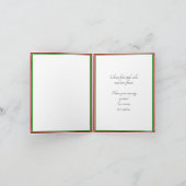 Ik mis jou ook sms, in Half of Heart Christmas Kaart (Binnen)