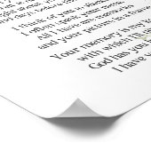 Ik Mis Jou Tante Gedicht Poster (Hoek)