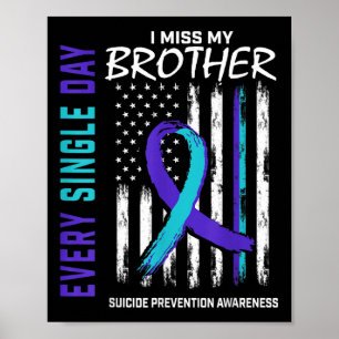 Ik mis mijn broer zelfmoordpreventie poster